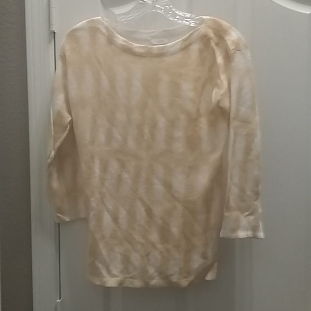 FINAL MARKDOWN Chicos long sleeved knit top o small 4